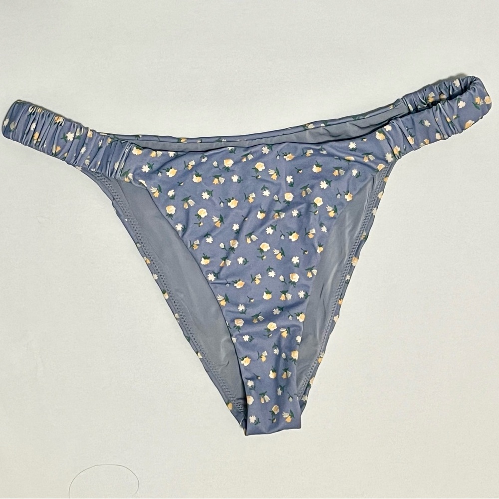 RVCA Blue Floral Bikini Bottom never worn